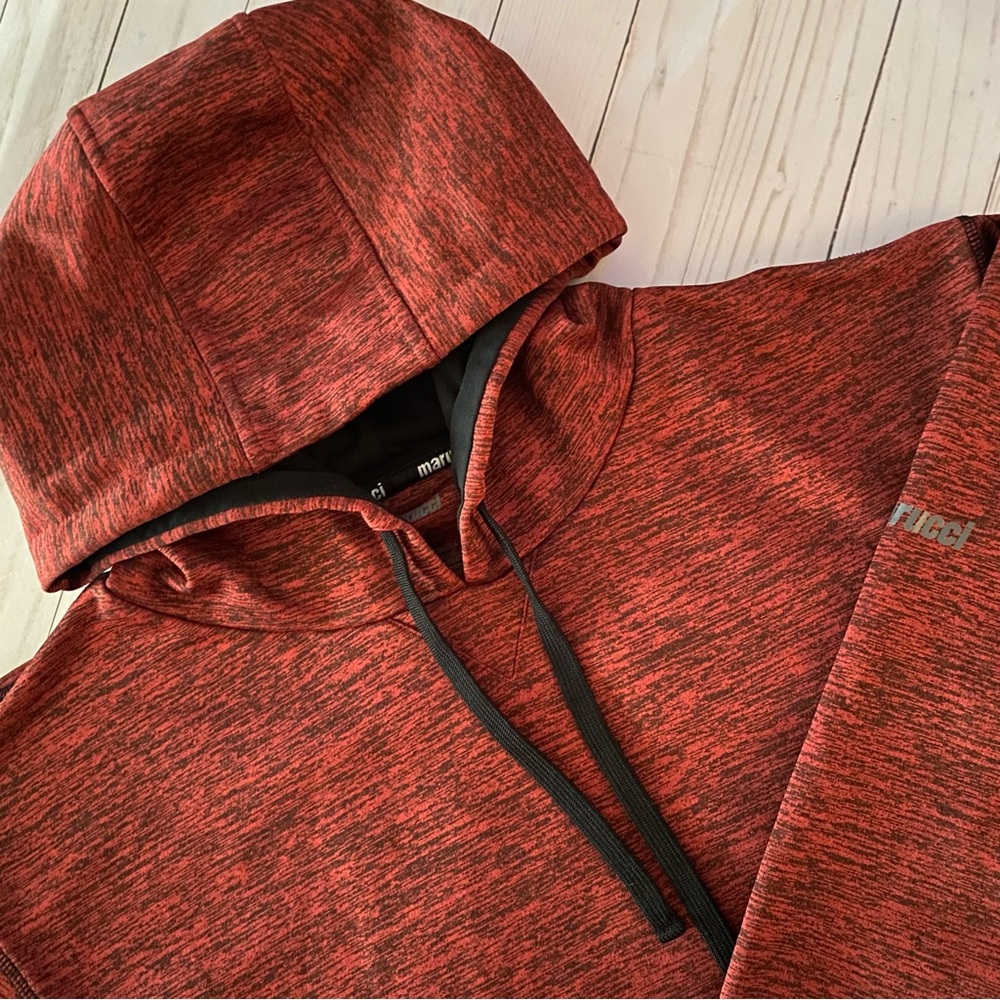 MARUCCI Hoodie Pullover Adult Large Red/Black Marled